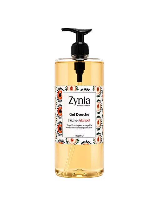ZYNIA GEL DOUCHE PÊCHE ABRICOT 1 LITRE