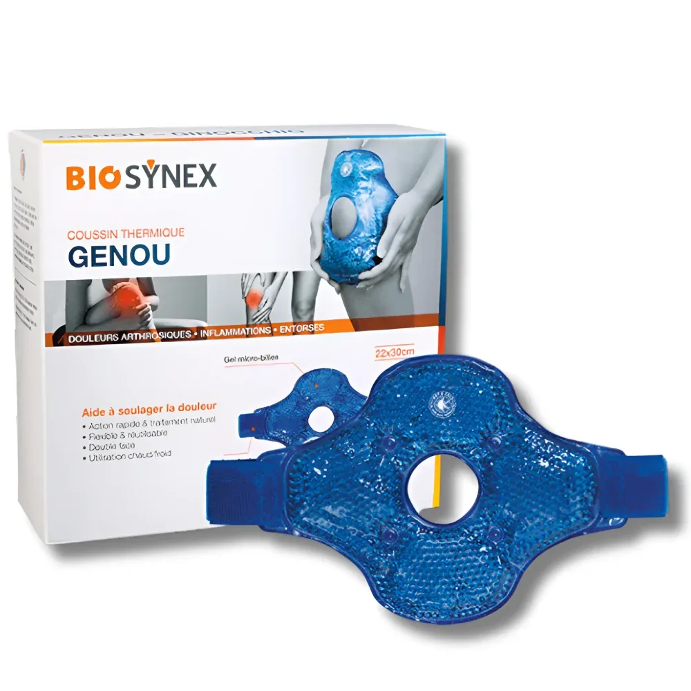 BIOSYNEX – COUSSIN THERMIQUE GENOU 22 X 30 CM