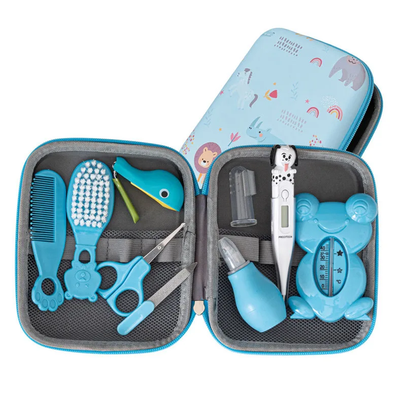 HORIZANE TROUSSE BEBE DE SOINS 9 ARTICLES BLEU