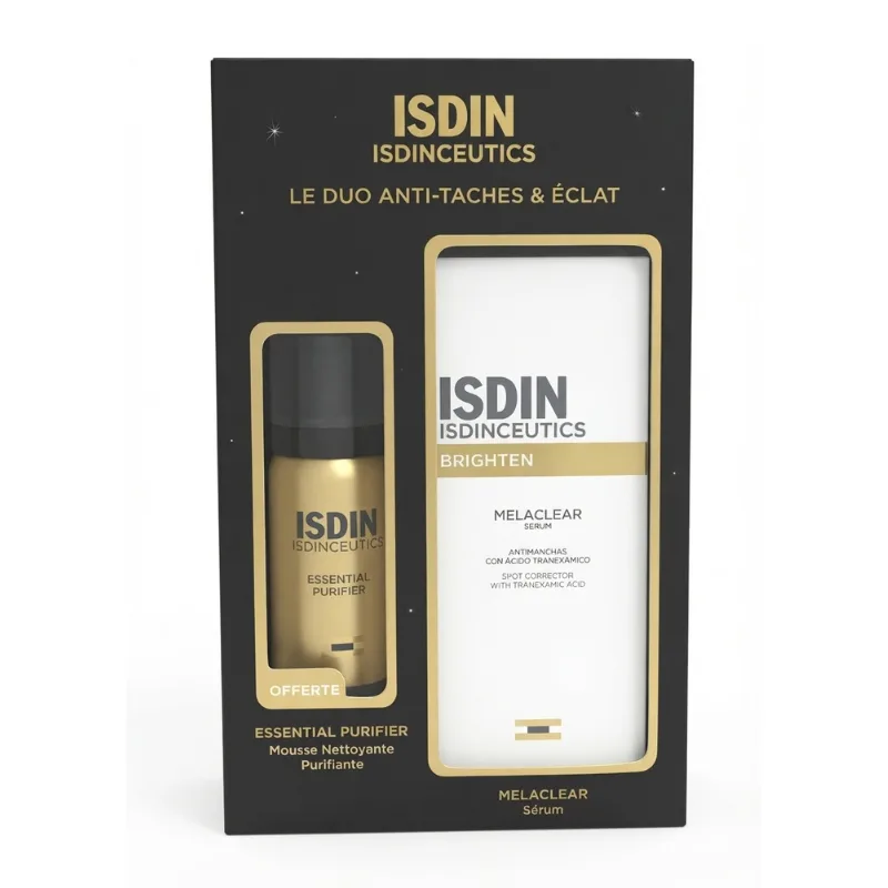 ISDIN ISDINCEUTICS MELACLEAR SÉRUM COFFRET LE DUO ANTI TACHES ET ECLAT