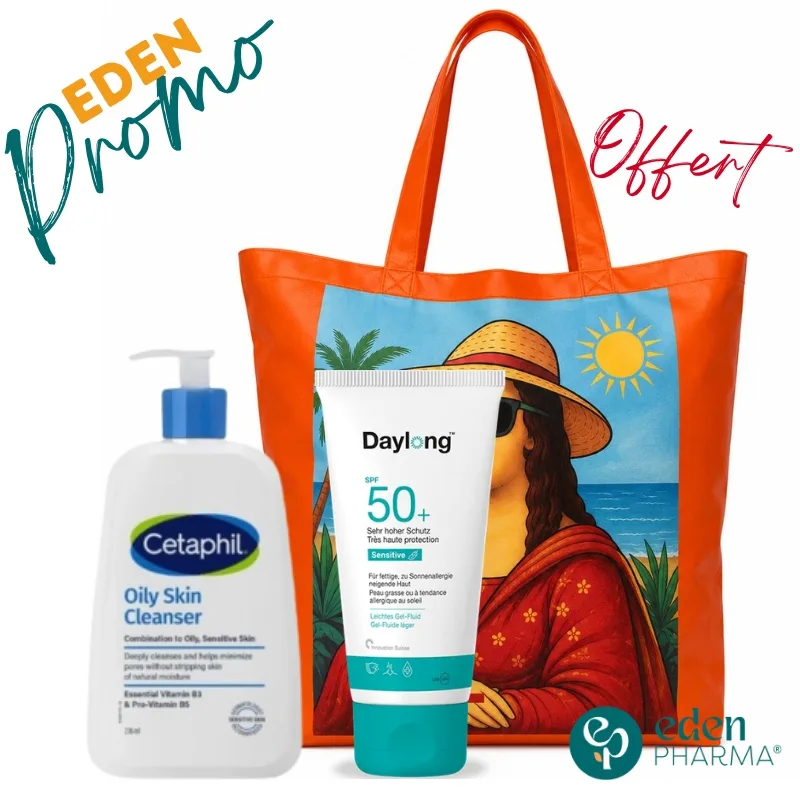 DAYLONG GEL-CREME 50ML + CETAPHIL GEL NETTOYANT OILY SKIN 236ML + SAC OFFERT