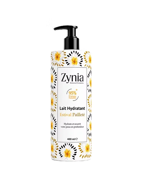ZYNIA LAIT HYDRATANT MONOÏ ESTIVAL PAILLETÉ 400ML