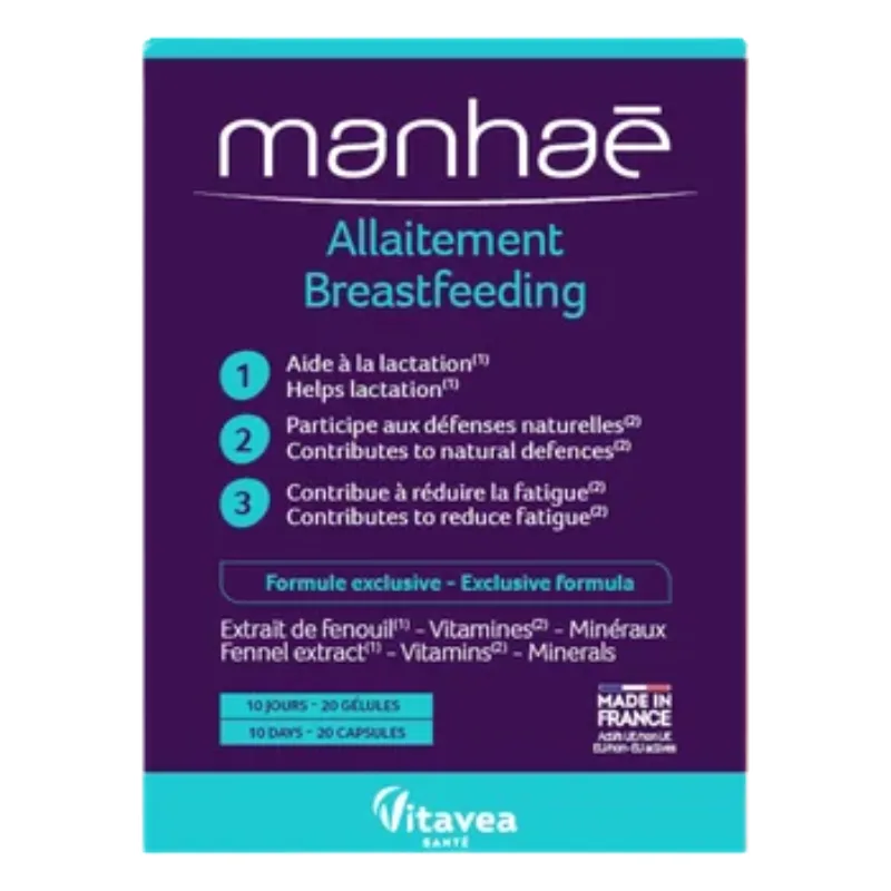 VITAVEA Manhae Allaitement 10 Jrs,20Gélules