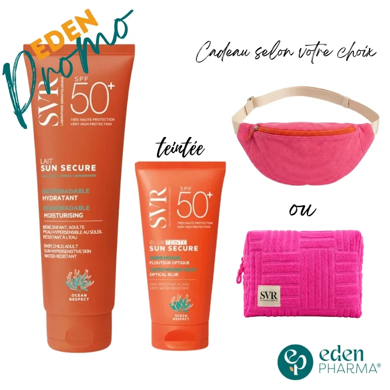SVR PACK SOLAIRE SUN SECURE BLUR TEINTE + LAIT FAMILIALE SPF50+ 250 ML + CADEAU SELON VOTRE CHOIX