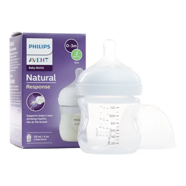 Avent Biberon Natural Plastique 0m+ Scy900/01 125 ml