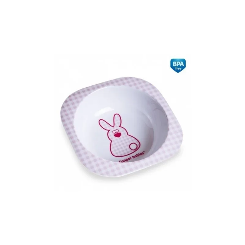 Canpol Babies Bol Carre Melamine Lapin/elephant 4/521