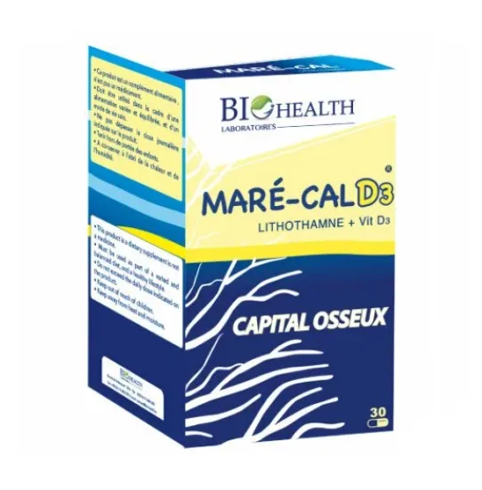 Bio Health Mare Cal D3, 30 Gélules