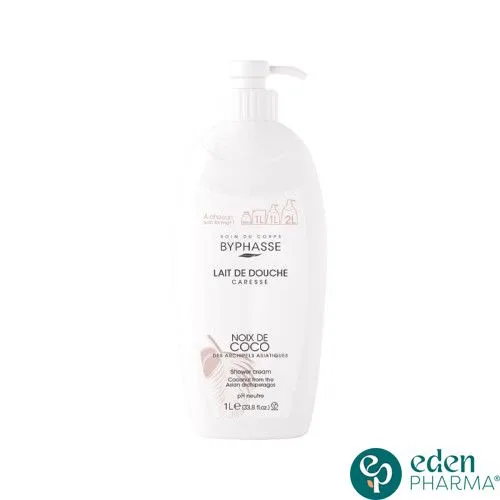 BYPHASSE Lait Douche Caresse Noix De Coco,1L