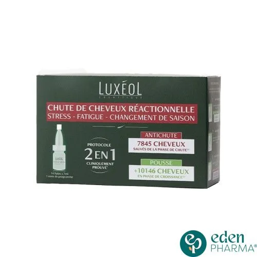 Luxeol Chute De Cheveux Reactionnelle 2en1 14*7 ml