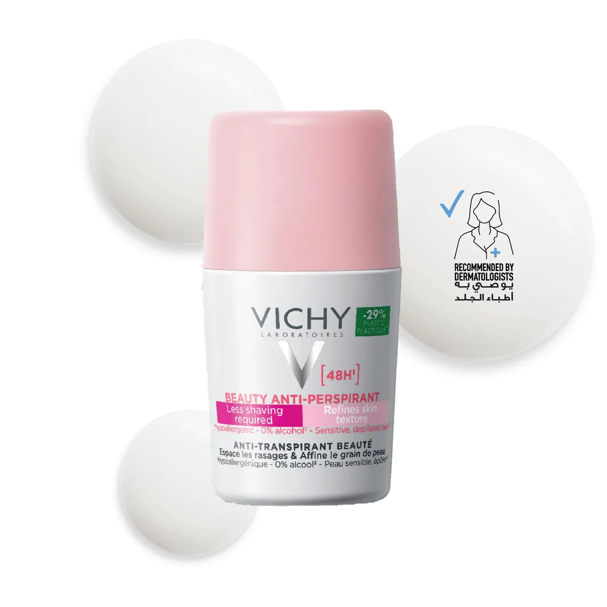 Vichy Deodorant Beaute Anti-transpirant Anti-repousse 48h 50 ml