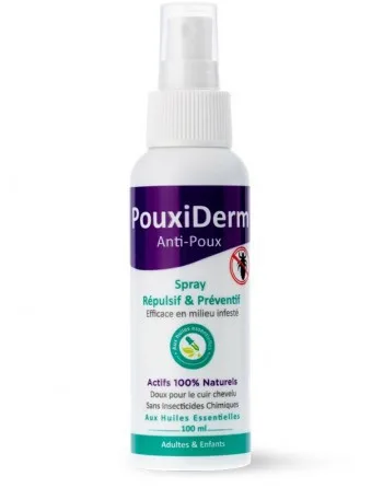 Inoderma Pouxiderm Spray Repulsif Preventif Anti-Poux 100 ml