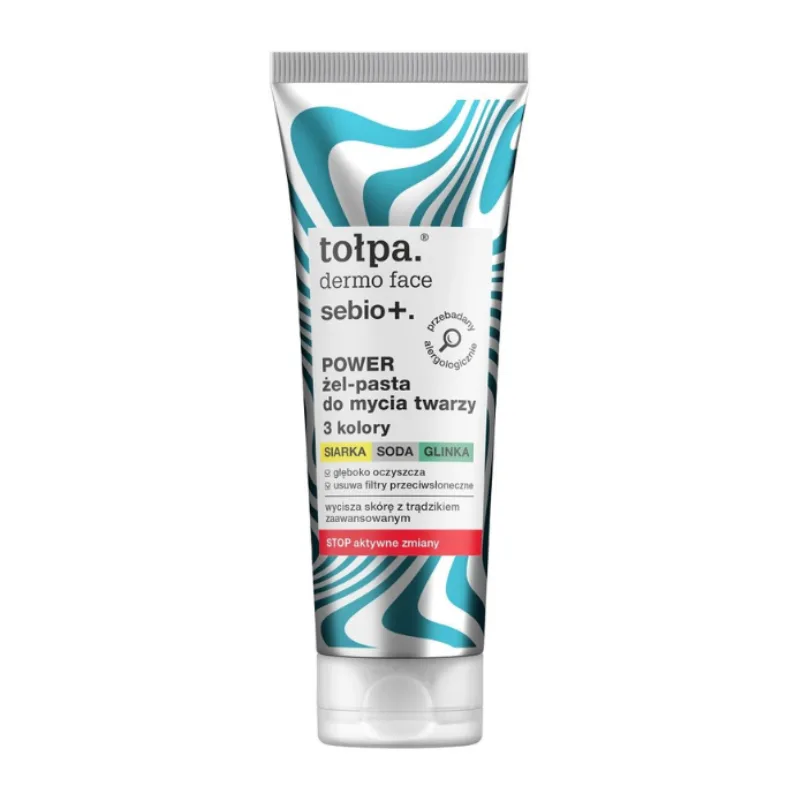 TOŁPA DERMO FACE SEBIO+ POWER - GEL-PÂTE VISAGE NETTOYANT ANTI IMPERFECTIONS 100ML